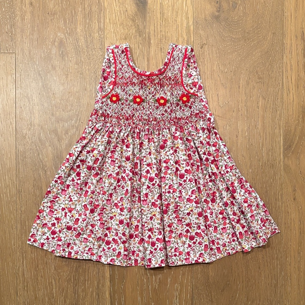 Floral Pink Kids Dress